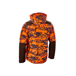 Veste de chasse en softshell camouflage à manches longues pour homme STALWART IMPEX, doublure en polyester/nylon élasthanne, imperméable, orange - Product Image 2