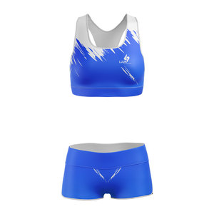 Conjunto de Yoga de 2 Piezas Personalizado para Mujer, Sujetador Deportivo Acolchado, Pantalones Cortos de Cintura Alta, Ropa Deportiva para Gimnasio, Fitness y Entrenamiento, que Absorbe la Humedad - Product Image 1