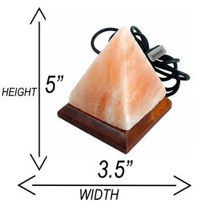 Lampe en sel rose de l'Himalaya naturel raffiné en forme de pyramide, emballée dans un sachet ou une bouteille - Product Image 2