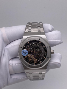 Reloj Automático de Lujo de Alta Calidad de Acero Inoxidable de 42 mm con Bisel Octogonal, Esfera Esqueletizada y Movimiento Mecánico ETA Street Coin - Product Image 3