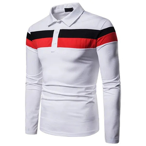 Chemise de rugby à manches longues pour homme, couleur verte, rayée, col boutonné, haut sportif - Product Image 6