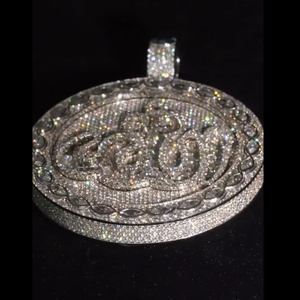 Colgante Personalizado para Hombre, Estilo Hip Hop, Chapado en Plata 925 con Diamantes VVS, Regalo para Fiesta, Fabricación 3D Personalizada - Product Image 3