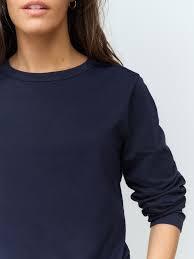 Ropa Deportiva de Verano para Mujer, Manga Larga, Lisa, Cuello Redondo, Top Deportivo Informal - Product Image 3