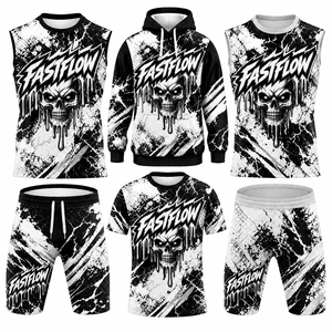 Ensemble d'uniformes de football américain 7 contre 7 pour club, kit complet, impression par sublimation OEM, mélange polyester/coton, taille élastique, toutes saisons - Product Image 6
