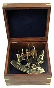 Sextante de Latón Antiguo, Astrolabio Náutico, Decoración Marítima Vintage, Regalo Coleccionable Funcional - Product Image 3