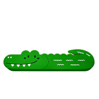 Ensemble de papeterie haut de gamme CrocPal, autres trousses à crayons, étui en silicone imperméable et durable avec fermeture éclair, organiseur, pochette pratique pour l'école