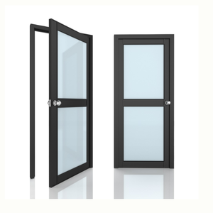 USA Standard Aluminium Glass Casement Doors Interior <b>Frame</b> <b>Swing</b> Glazing Entry <b>for</b> Exterior Bedrooms Apartments Supermarkets - Product Image 2