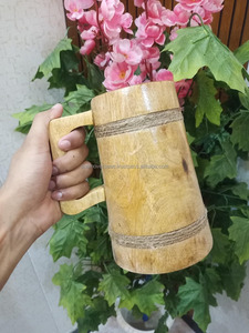 Jarra de Cerveza Vikinga de Madera Grabada Personalizada, Jarra de Cerveza Tradicional de Estilo Nórdico - Product Image 5