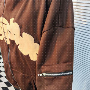 Sudadera con capucha para hombre, estilo muy demandado, con estampado puff, para uso urbano, ligera, de secado rápido, con estampado puff, básica, mezcla de algodón. - Product Image 3