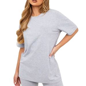 T-shirt à manches courtes en coton lourd 240 g pour femmes, 100 % coton, impression personnalisée de haute qualité, t-shirts pour femmes - Product Image 1