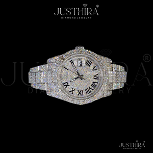 Montre de luxe entièrement sertie de diamants – Édition Premium Shine – Montre-bracelet Royal Iced Diamond – Pièce de luxe haut de gamme - Product Image 2