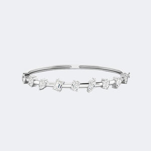 Brazalete de Oro Sólido con Diamantes de Corte Mixto de 3.00CTW Engastados en Puntas - Product Image 2