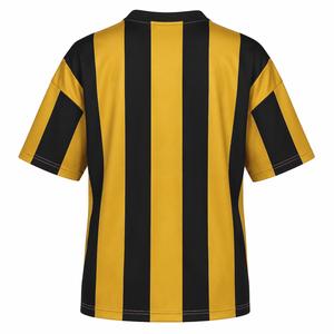 Custom NCBW 100 <b>Black</b> <b>Women</b> Sweatshirt Striped Short Sleeve <b>black</b> & gold Casual Style for female with polyester lining - Product Image 3