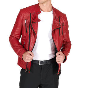 Nueva llegada, diferentes colores disponibles al mejor precio, chaqueta de cuero para hombre, chaqueta de cuero para uso en exteriores. - Product Image 3