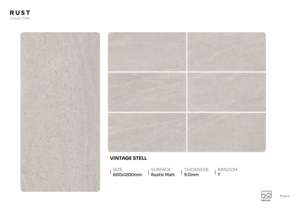 Azulejos de porcelana rústica mate de alta resistencia, tamaño 600x1200, formato grande para pisos y paredes, para proyectos de interior. - Product Image 5