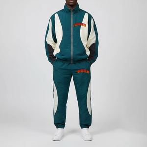 Custom Logo Winter Streetwear Hooded Printed Waterproof Lightweight Cotton Tracksuits <b>Wind</b> <b>Breaker</b> Men's Outdoor Sweat Suit Set - Product Image 6