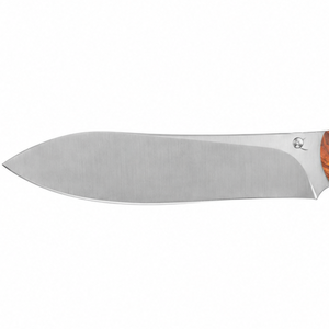 Wooden Handle Fixed Blade Hunting Knives with Smooth Satin Finish Broad <b>Steel</b> Blade and Curved Grip for <b>Outdoor</b> Camping Field - Product Image 5