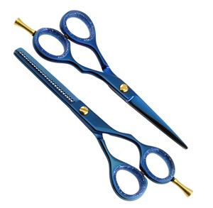 KOUNAIN Professional Handmade Designer Hairdressing <b>Scissors</b> 9CR13 Stainless Steel Right-Handed 28 Teeth Sharp Made Pakistan - Product Image 3