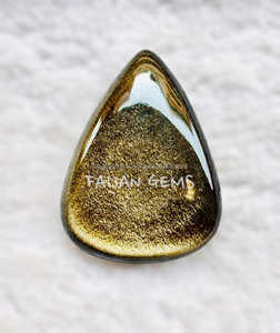 FAIJAN GEMS Pierre roulée d'obsidienne dorée AAA, cristal de guérison poli, pierre précieuse pour l'équilibre énergétique, la méditation et la spiritualité, Rajasthan - Product Image 2