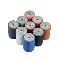 0.35mm 40m rond diverses couleurs cordon fileté ciré pour réparation de tente équipement extérieur réparation de siège de voiture fabrication de bracelet de montre