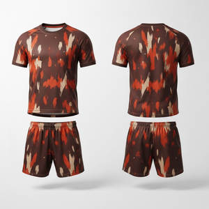 ผู้จัดจำหน่ายชุดฟุตบอลขายส่ง ชุดทีมฟุตบอลแบบกำหนดเอง เสื้อฟุตบอลผ้าตาข่ายโพลีเอสเตอร์ระบายอากาศได้ดี - Product Image 4