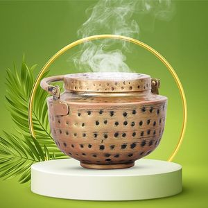 Brûleur d'encens Bakhoor en métal organique écologique élégant, design arabe pour le bois d'Oud, parfum d'intérieur, style islamique - Product Image 3