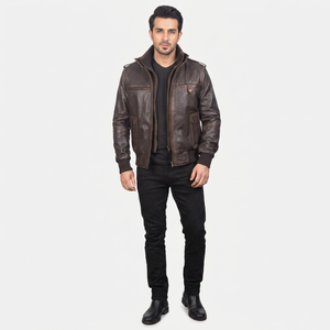 Finer Threads High Quality Genuine Leather Jacket <b>Men</b> 2026 ODM Biker Style Fashion Streetwear Autumn Breathable Bulk Wholesale - Product Image 1