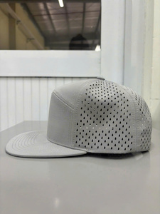 Casquette 7 panneaux haute performance avec broderie cerf, casquette snapback d'extérieur, logo personnalisé, casquette trucker légère, fabriquée au Vietnam - Product Image 3