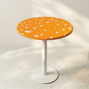 Mesa de Centro de Plástico Reciclado, Diseño Moderno, Impermeable, Duradera, Ecológica, Fácil de Limpiar, con Marco Metálico, Mueble para el Hogar, Escuela, Sala de Estar - Product Image 2