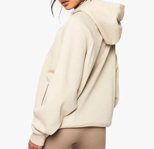 Sudadera con Capucha Extra Grande de Lujo Personalizada, 100% Algodón, Felpa Gruesa, para Mujer - Product Image 3