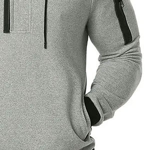 Embroidery Logo Custom Men's Winter Regular Fit Hoodies 350gsm Heavy Weight Pullover Eco-Friendly <b>Thick</b> <b>Fleece</b> Hoodie - Product Image 6