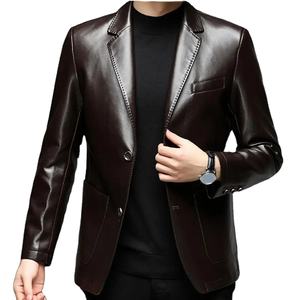 Men's Vintage Stone Milled Brown Motorcycle <b>Jacket</b> Genuine Calfskin Top Cowhide Bomber <b>Jacket</b> Winter Genuine Leather <b>Jacket</b> - Product Image 1