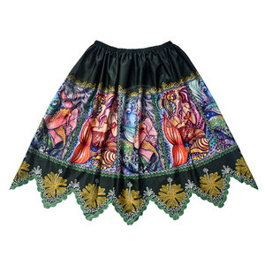 Custom Size Women Embroidery <b>Skirts</b> Latest Trendy Design Casual Wear Women Embroidery <b>Skirt</b> - Product Image 3
