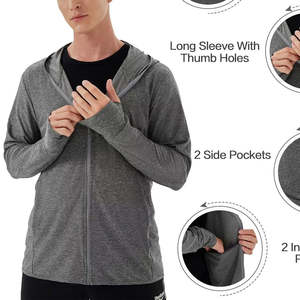 Sweat à capuche zippé intégral pour homme, collection Printemps Extérieur 2026, nouveau design, marque privée, teinture unie, confortable, décontracté, couleur personnalisable - Product Image 4