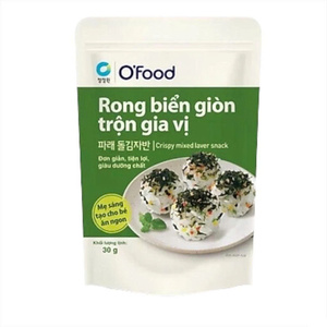 Alga Marina Crujiente Sazonada (Gim Jaban) – O'Food Premium Coreana 40g, Hojuelas de Alga Marina Tostada para Arroz, Snack Saludable Listo para Comer - Product Image 1