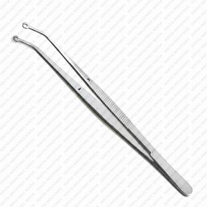 Pinzas de sutura de tejido de maíz de calidad premium, curvadas, de acero inoxidable, para sutura dental, pinzas quirúrgicas manuales para dentistas, con certificación CE - Product Image 3