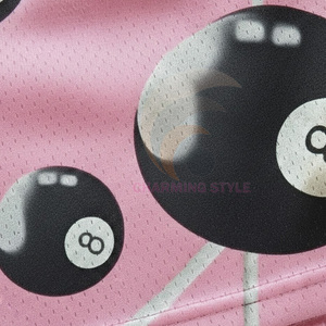 Shorts de basket personnalisés CUICHANG, confortables, en polyester, pour hommes, séchage rapide, impression par sublimation, logo, shorts en mesh. - Product Image 5
