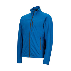 <b>Men's</b> Blue Fleece <b>Jacket</b> Full Zip Stand Collar Windproof Casual Outdoor Wear Regular Fit <b>Long</b> Sleeve Solid Color - Product Image 3