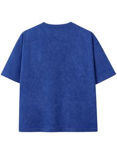 Camiseta Gráfica de Tenis Anime Azul para Hombre, Algodón Oversize, Estilo Urbano, Estampada, Casual de Verano, Fabricante OEM Personalizado - Product Image 2