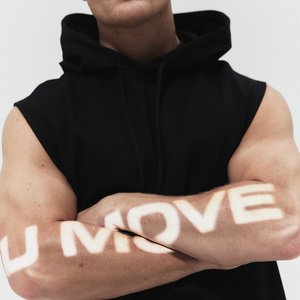 Sweat à capuche épais personnalisé avec logo en relief, broderie 3D et impression sérigraphique pour hommes - Product Image 5