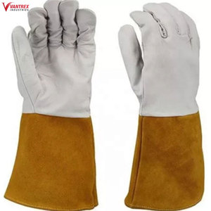 Gants de linéiste résistants en peau de chèvre avec manchette longue et isolation en caoutchouc, gants électriques - Product Image 5