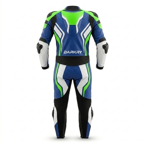 Traje de Cuero Personalizado para Motociclismo de Competición, Guantes, Botas, Kit OEM ODM al por Mayor, Equipo de Protección de Piel de Vacuno Perforada para Días de Pista - Product Image 2