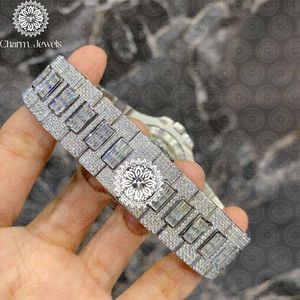 Reloj de Moda de Lujo Charm Jewells, Caja Cuadrada, Correa de Acero Inoxidable, Movimiento de Cuarzo Analógico, Esfera de 38 mm, Cristal de Zafiro - Product Image 3