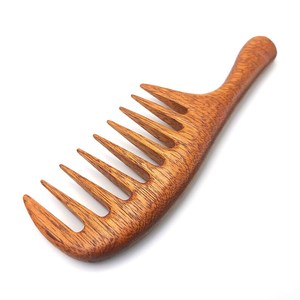 Premium Handmade Eco-Friendly Waterproof Natural Neem Wood Hair Comb Wide Tooth Beard Grooming Scalp Massage Hair Styling - Product Image 4