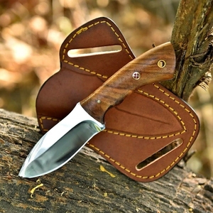 Handmade Stainless Steel Fixed Blade <b>EDC</b> Bushcraft Outdoor Camping Hunting <b>Knife</b> with Rosewood Handle for Wholesale OEM - Product Image 5
