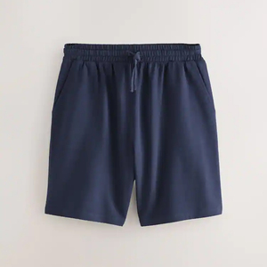 กางเกงขาสั้นผู้ชาย Homme สำหรับเล่นกีฬา ฟิตเนส วิ่ง แห้งเร็ว เป็นมิตรกับสิ่งแวดล้อม ระบายอากาศได้ดี ผลิตจากผ้าฝ้ายผสมโพลีเอสเตอร์ ทรงฮิปฮอป เอวยางยืด สีพื้น - Product Image 5