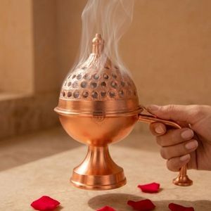 Quemador de Incienso Metálico Decorativo de Lujo para Oud, Aromaterapia, Fragancia para el Hogar, Meditación y Decoración del Hogar - Product Image 2