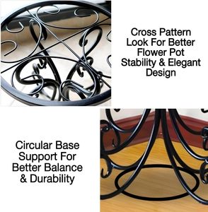 Mini support de plante en métal décoratif pour balcon, salon et bureau à bas prix, vente en gros - Product Image 3