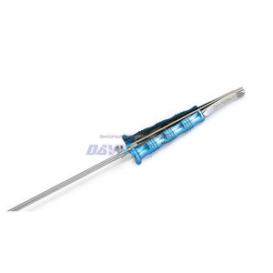 เครื่องมือผูกปมแบบส่องกล้องผ่าหลังแบบแมนนวล ขนาดแกน 5 มม. พร้อมตัวล็อค ความยาวใช้งาน 6.75 นิ้ว (17 ซม.) ด้ามจับแบบบีบ ทำจากสแตนเลส ขนาด 11.75 - Product Image 4