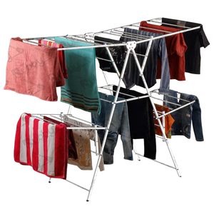 Séchoir à linge pliable haut de gamme, organisateur de linge réglable, support de suspension portable pour la maison, le balcon et la salle de bain - Product Image 1